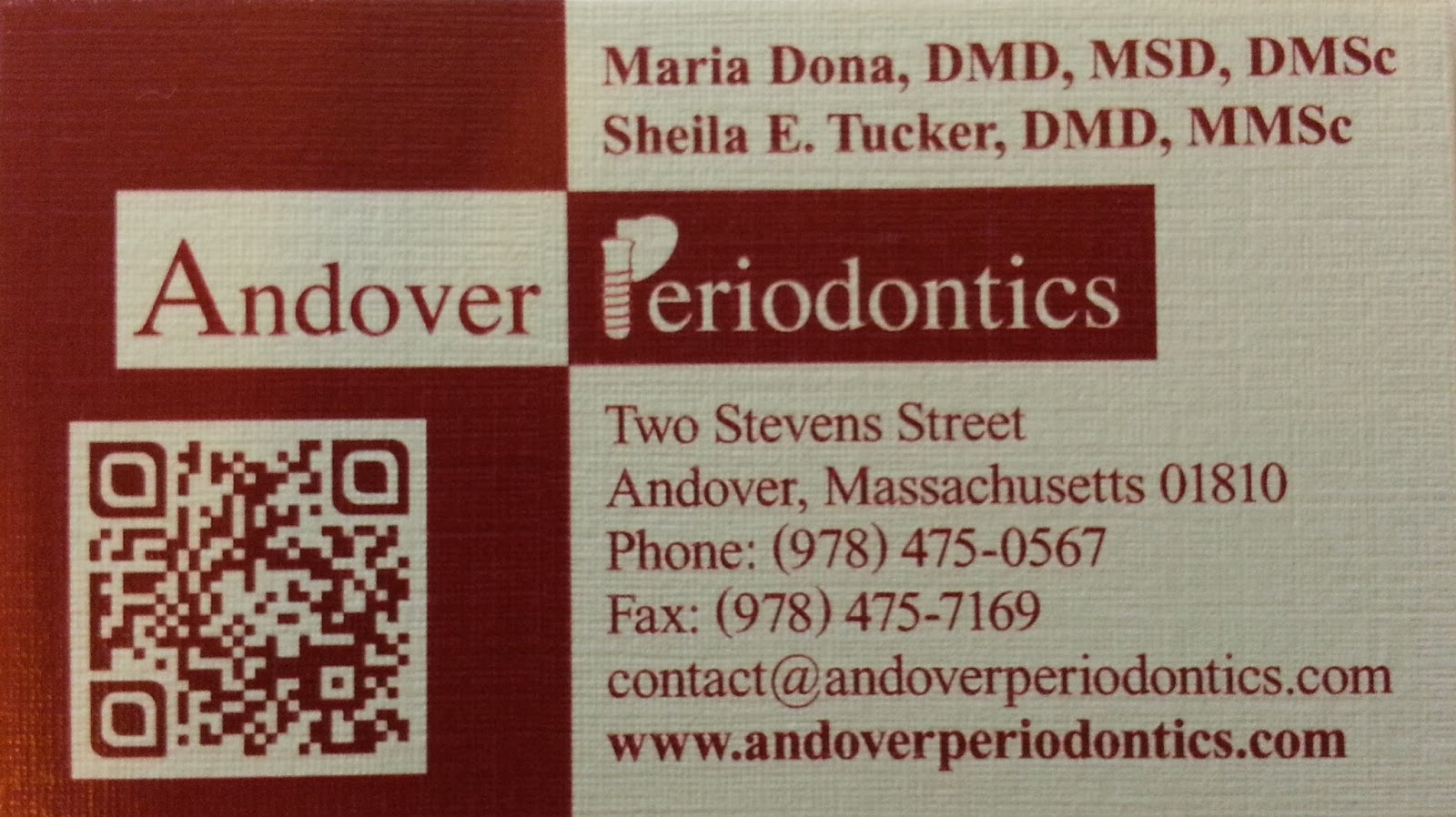 Andover Periodontics (Dr. Maria Dona & Dr. Sheila E. Tucker)